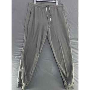 Karl Lagerfeld Sweatpants Jogger Black M Drawstring Spellout Sides Rhinestone